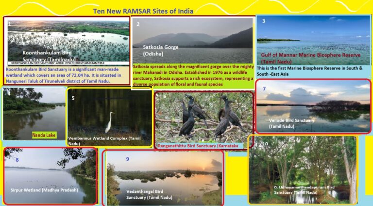 10 New Ramsars in India